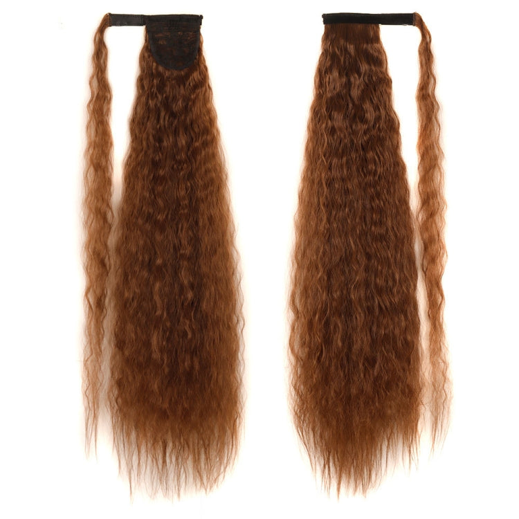 MST8568 Invisible Adhesive Bandage Wigs Corn Perm Long Ponytail Wigs — 4H27