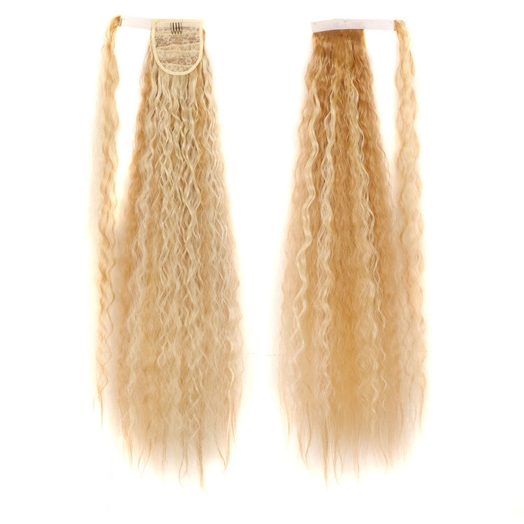 MST8568 Invisible Adhesive Bandage Wigs Corn Perm Long Ponytail Wigs — 12H24