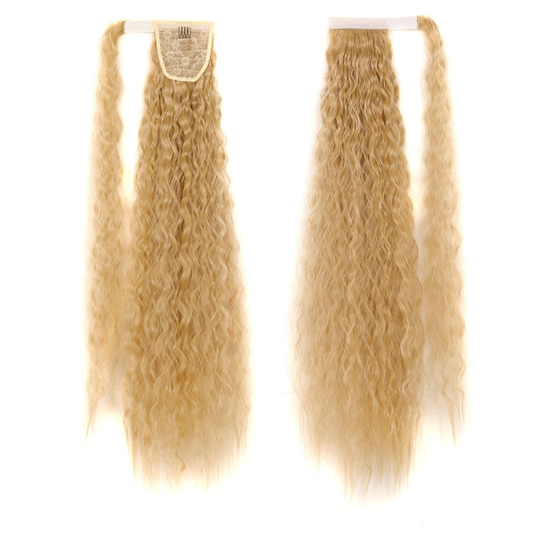 MST8568 Invisible Adhesive Bandage Wigs Corn Perm Long Ponytail Wigs — 18H613