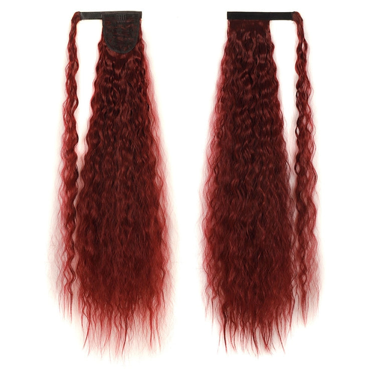 MST8568 Invisible Adhesive Bandage Wigs Corn Perm Long Ponytail Wigs — 60