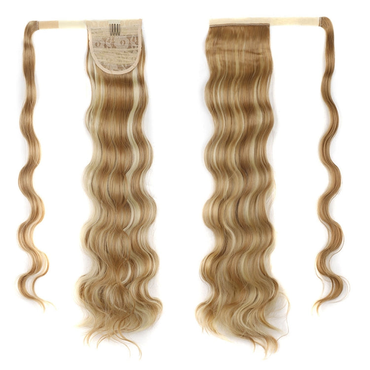 MST08 Adhesive Tie-On Wigs Ponytail Fluffy Long Curly Wigs High-Ponytail — 18