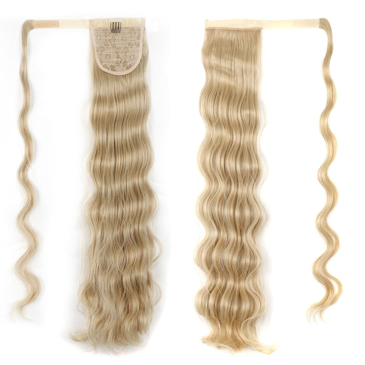 MST08 Adhesive Tie-On Wigs Ponytail Fluffy Long Curly Wigs High-Ponytail — 27H613