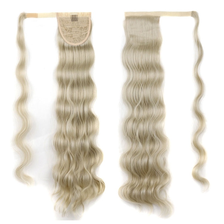 MST08 Adhesive Tie-On Wigs Ponytail Fluffy Long Curly Wigs High-Ponytail — 27M613