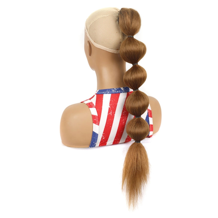 DLMW01 Bubble Shape Shaggy Wig Ponytail Drawstring Long Ponytail Wigs Fluffy, Spec: — 4