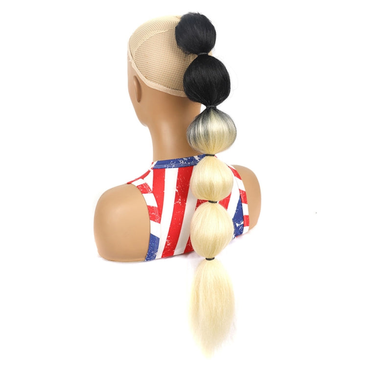 DLMW01 Bubble Shape Shaggy Wig Ponytail Drawstring Long Ponytail Wigs Fluffy, Spec: — BT0906