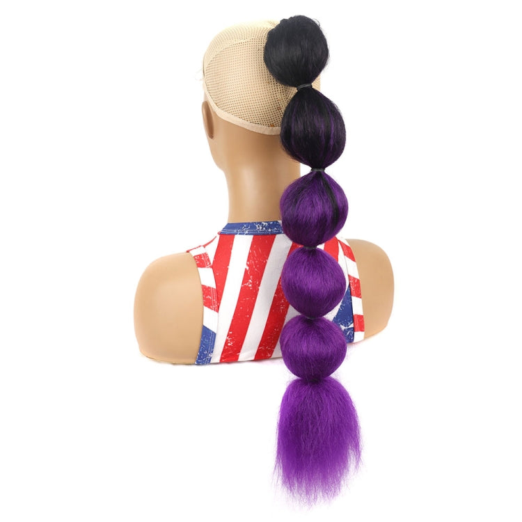 DLMW01 Bubble Shape Shaggy Wig Ponytail Drawstring Long Ponytail Wigs Fluffy, Spec: — 1BT613
