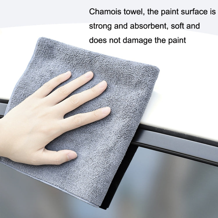 SUITU ST-9000 2pcs Double Suede Car Cleaning Towel Dry Washing Cloth, Size: