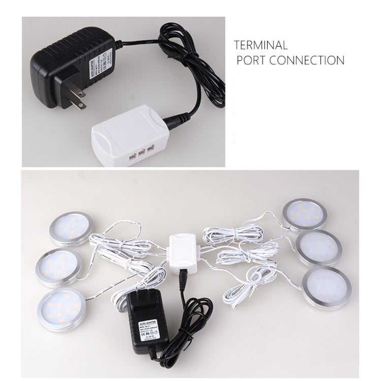 6 Ports 2510 Hub Splitter Junction Box Distributer Connectors Cabinet Light Adapter — 6 Ports With DC Head
