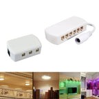 6 Ports 2510 Hub Splitter Junction Box Distributer Connectors Cabinet Light Adapter — view 5