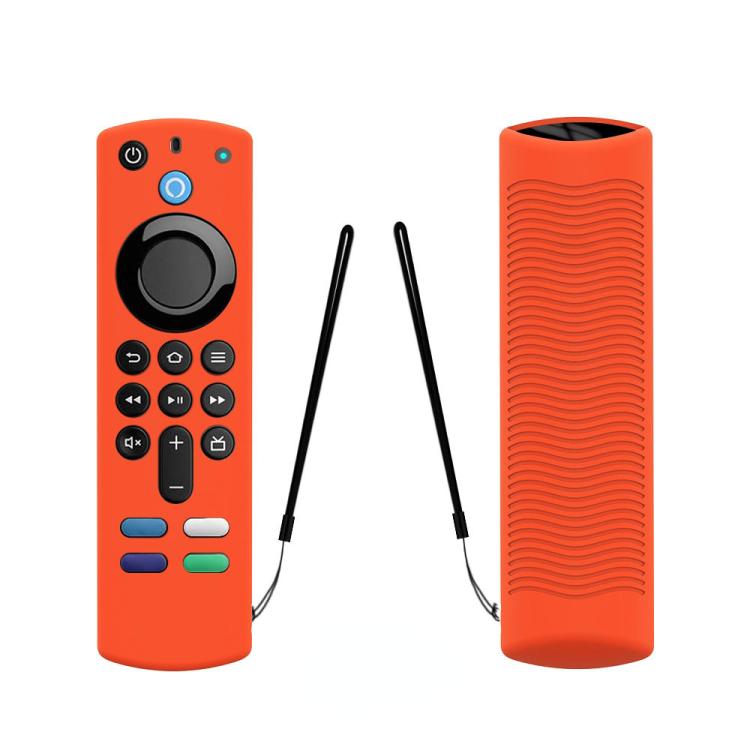 2 PCS Y27 For Alexa Voice Remote 3rd Gen Silicone Non-slip Protective Cover — Red