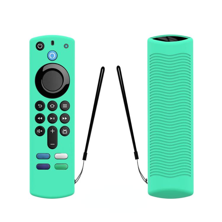 2 PCS Y27 For Alexa Voice Remote 3rd Gen Silicone Non-slip Protective Cover — Luminous Green