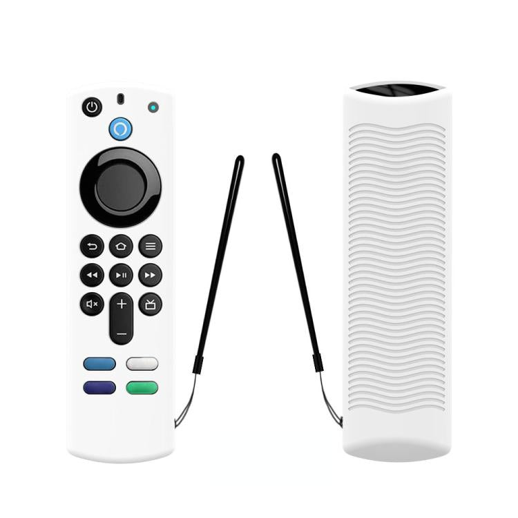 2 PCS Y27 For Alexa Voice Remote 3rd Gen Silicone Non-slip Protective Cover — Ice Blue