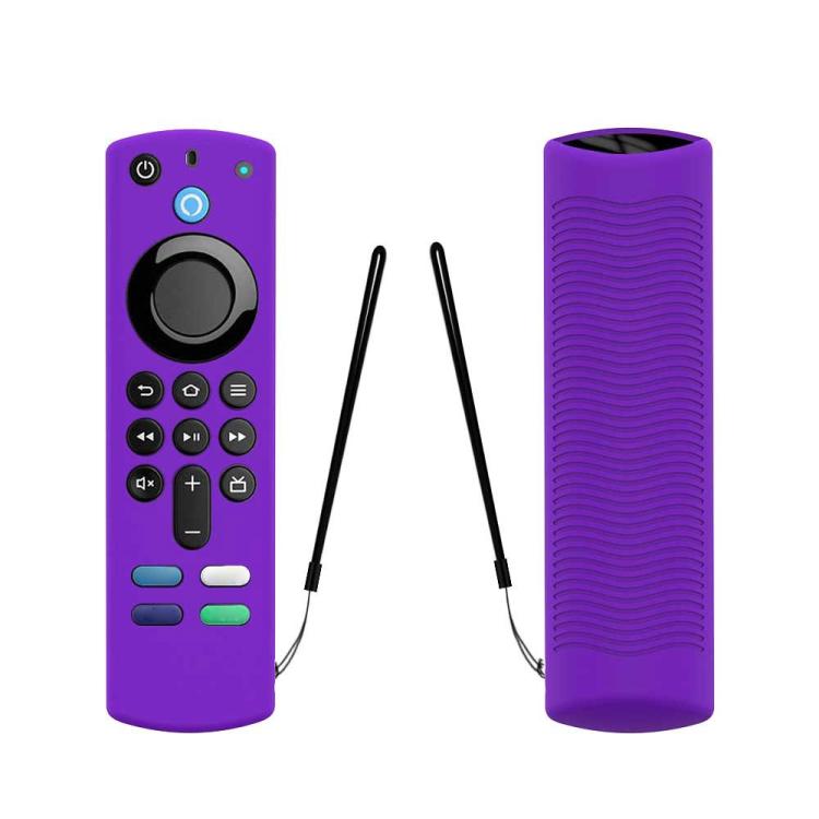 2 PCS Y27 For Alexa Voice Remote 3rd Gen Silicone Non-slip Protective Cover — Blue