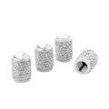 Car Tyre Aluminium Full Diamond Valve Cap With Seal