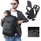 BANGE BG-7216plus Antitheft Waterproof Travel Men Backpack 15.6 Inch Laptop Bag — BG-7216plus (Grey)