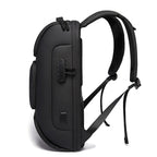 BANGE BG-7216plus Antitheft Waterproof Travel Men Backpack 15.6 Inch Laptop Bag — Black