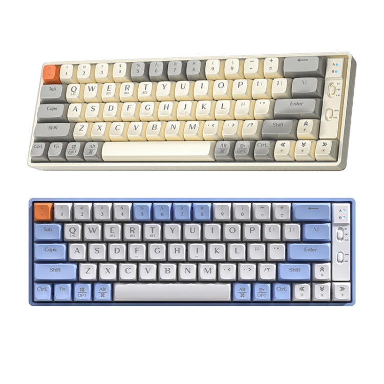 LANGTU GK65 65 Keys Wireless / Bluetooth / Wired Three Model Game Mechanical Keyboard, Cable Length: 1.5m