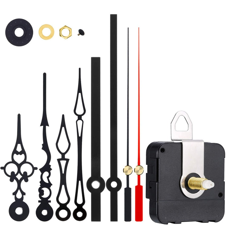 Quartz Clock Movement + 3 Sets Hands DIY Kit, Shaft Length 17mm