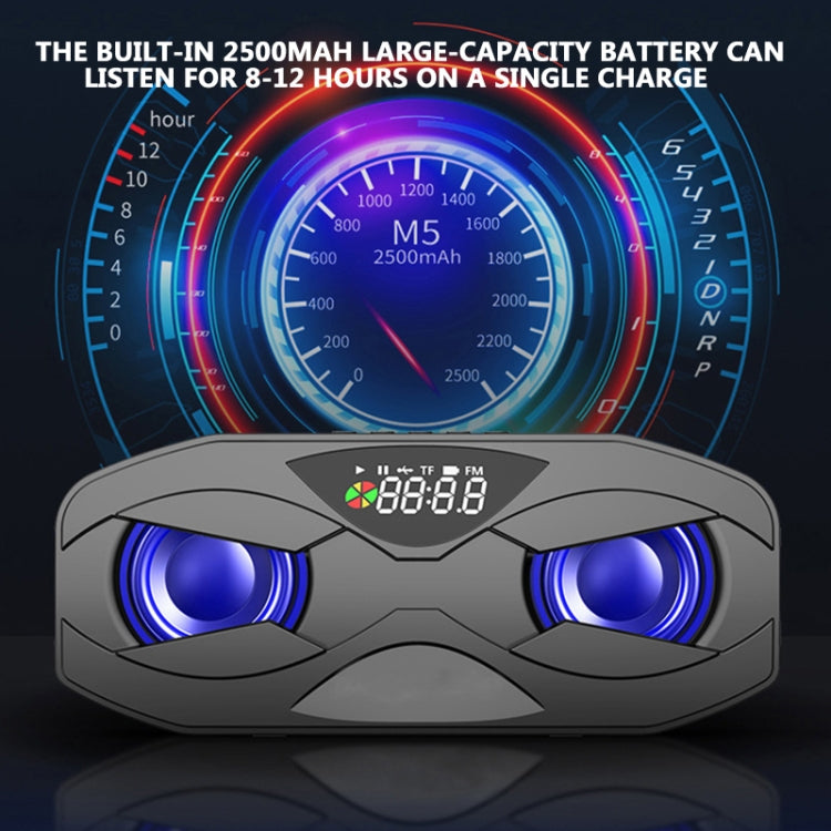 M5 Portable 6D Surround Sound Digital Display Bluetooth Speaker