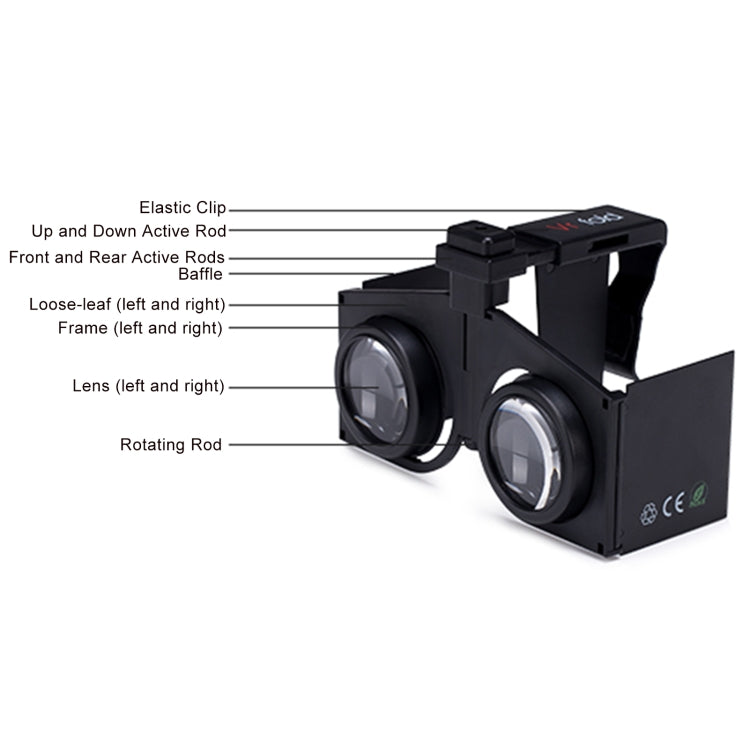 Panoramic View Convenient Folding VR Glasses, Vr fold V1