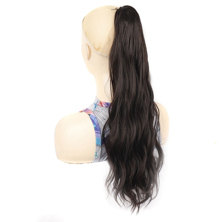 P96 Clip-On Wig Long Ponytail Water Ripple Long Curly Wig — 2H27B