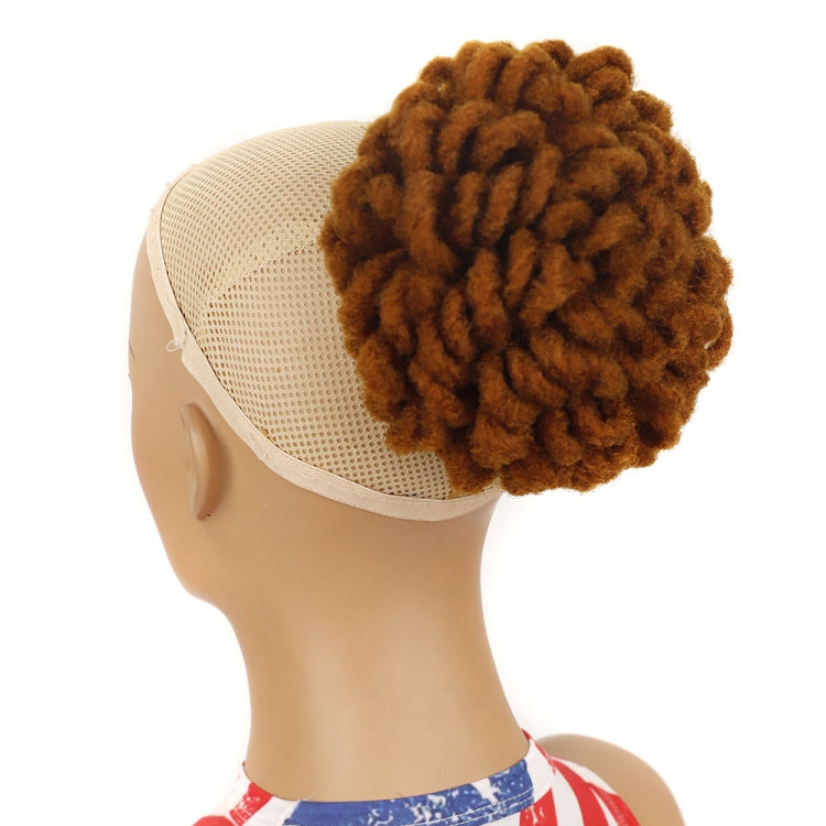 LSFBZB Drawstring Dreadlocks Wig Caterpillar Dreadlock Shaggy Hair Bun, Spec: — 27