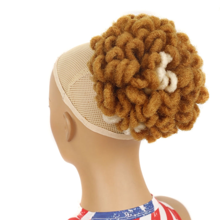 LSFBZB Drawstring Dreadlocks Wig Caterpillar Dreadlock Shaggy Hair Bun, Spec: — 30