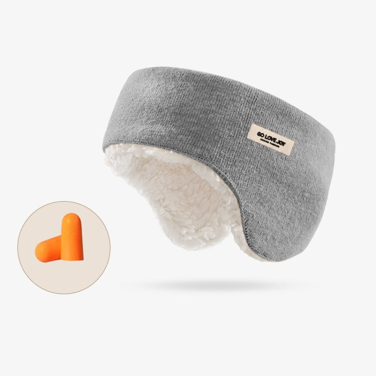 Golovejoy Winter Warm Soundproof Earmuffs + Earplugs Set Sleep Eye Mask — 2 In 1 (Khaki)