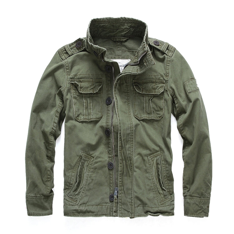 Autumn And Winter Middle Aged Men Jacket Casual Workers Dress Denim Jackets Clothes — S