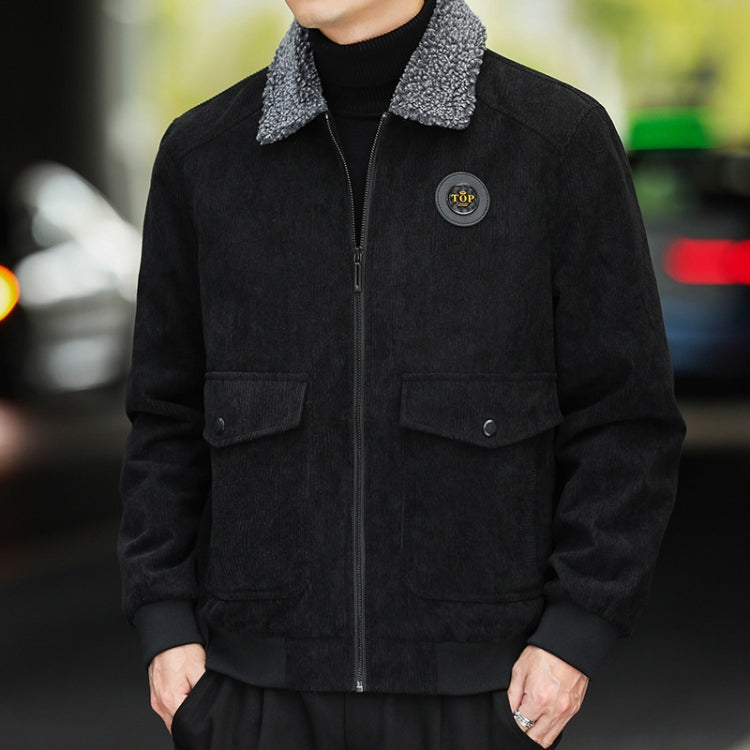 Autumn and Winter Casual Jacket Vintage Corduroy Lapel Coat — view 39