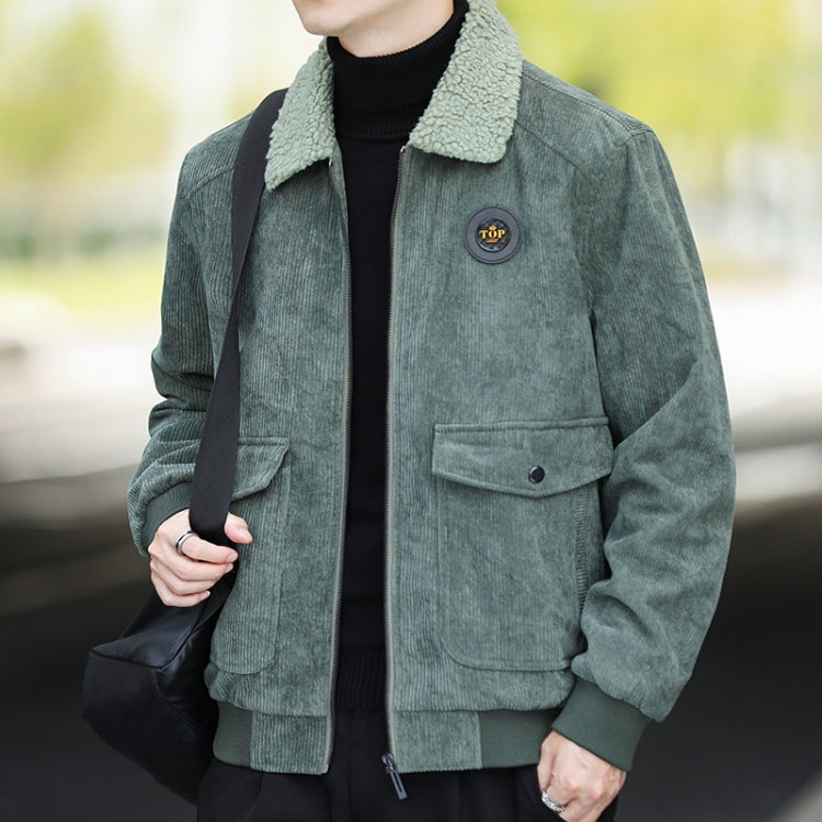 Autumn and Winter Casual Jacket Vintage Corduroy Lapel Coat — view 51