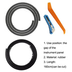 Car Elastomer Seal Rubber Strip Instrument Panel Leakproof Dustproof Soundproof Universal