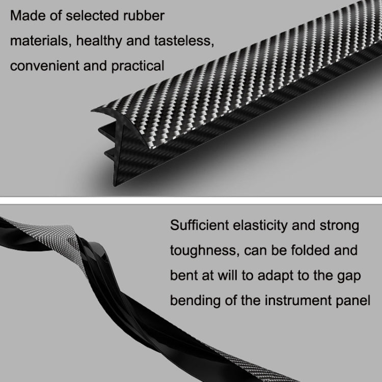 Car Elastomer Seal Rubber Strip Instrument Panel Leakproof Dustproof Soundproof Universal