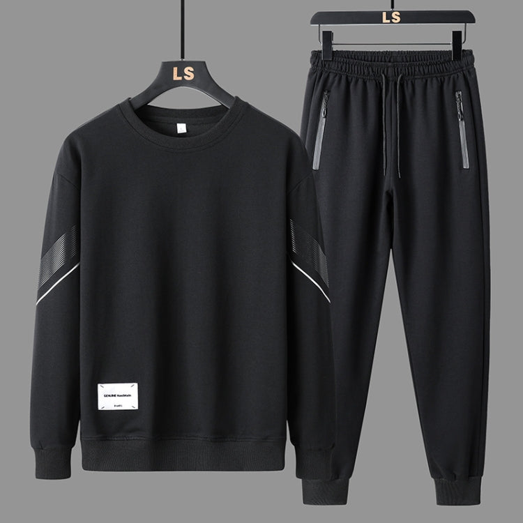 FLQS188 Spring and Autumn Round Collar Pullover Sweatshirt Set Men Casual Sports Clothes — view 15