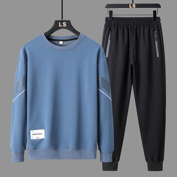 FLQS188 Spring and Autumn Round Collar Pullover Sweatshirt Set Men Casual Sports Clothes — view 28
