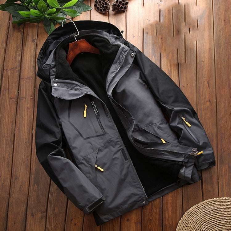 LSM-121 Men Autumn And Winter Jackets Grab Fleece Inner Lining Outdoor Hiking Clothes — view 24
