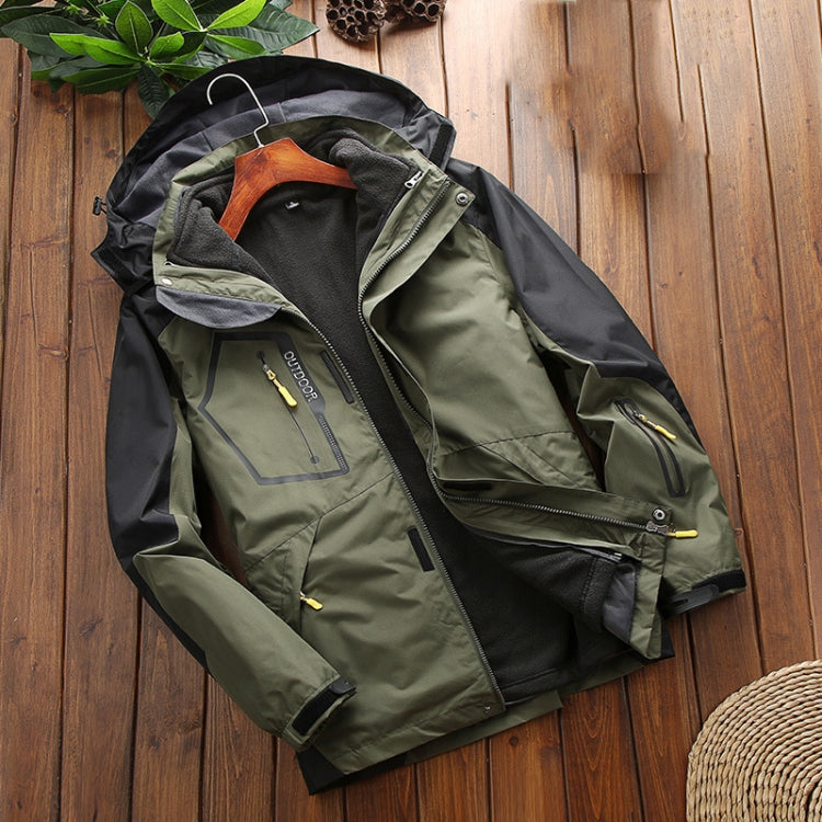 LSM-121 Men Autumn And Winter Jackets Grab Fleece Inner Lining Outdoor Hiking Clothes — view 33