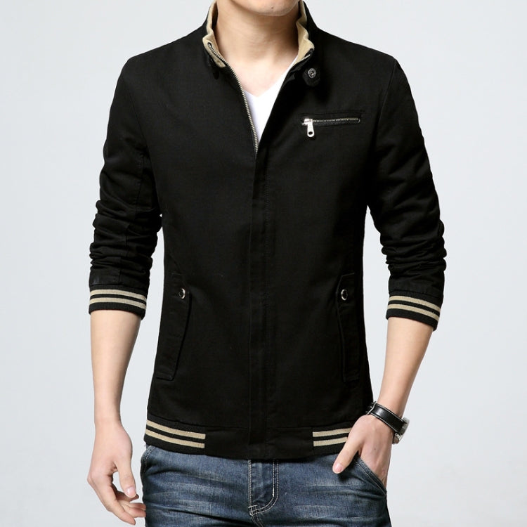 8803 Men Jacket Casual Coat — Black