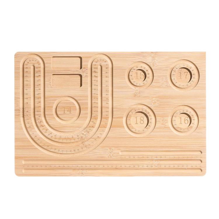 Wooden Beading Board DIY Tool For Making Bracelets And Necklaces — Long Various Wrist Sizes