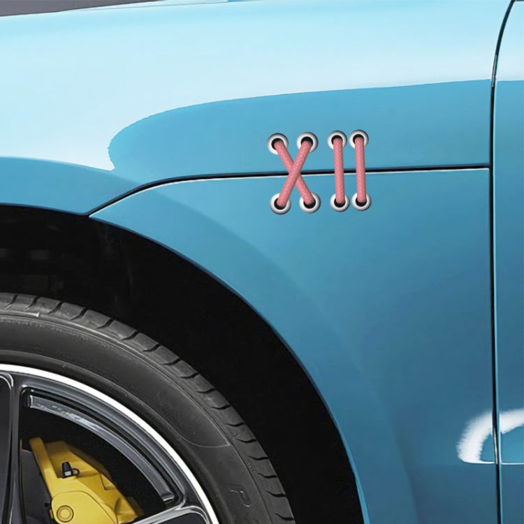 10 PCS Shoelace Car Sticker Body Cover Up Scratch Patch Sticker