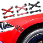 10 PCS Shoelace Car Sticker Body Cover Up Scratch Patch Sticker