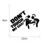 10 PCS Car Sticker Do Not Touch My Car Personalised Reflective Warning Sticker