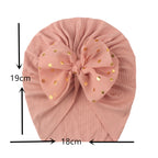 X-21005 Soft Threaded Baby Hats Children Bow Turban Cap — view 13
