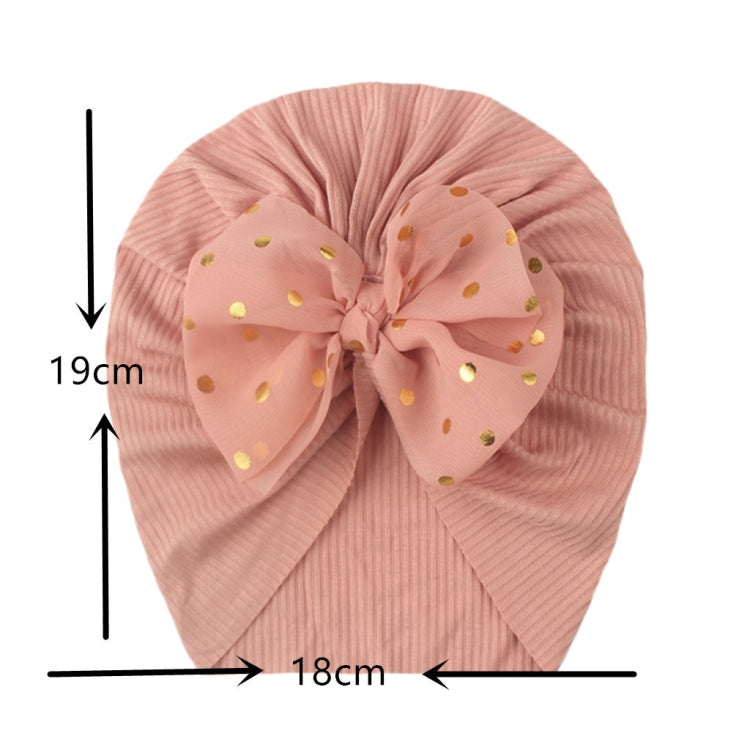 X-21005 Soft Threaded Baby Hats Children Bow Turban Cap — view 13