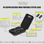 Fingerprint / Password Metal Anti-theft Car Safety Box Valuables Storage Safety Box