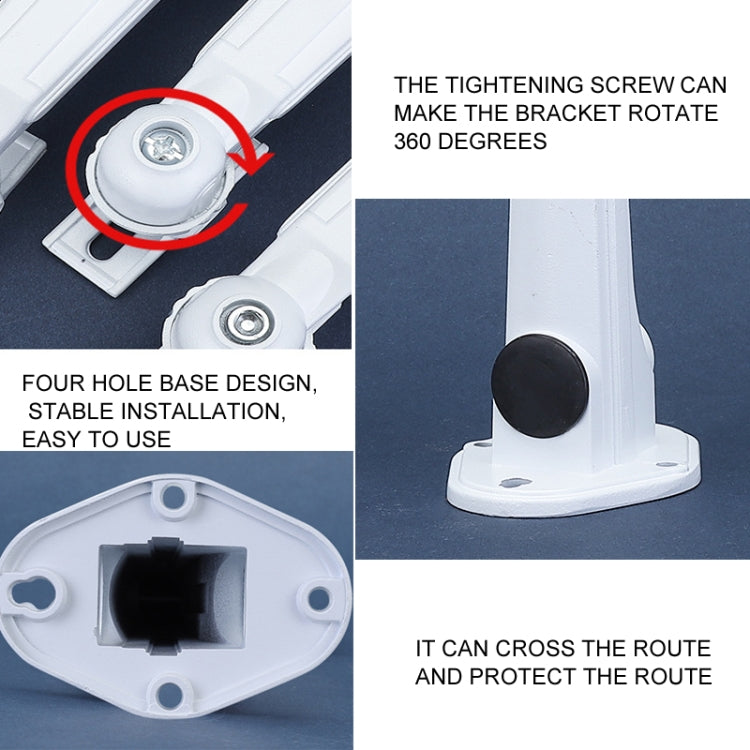 Security Camera 3pcs Aluminum Mounting Bracket, For Hikvision