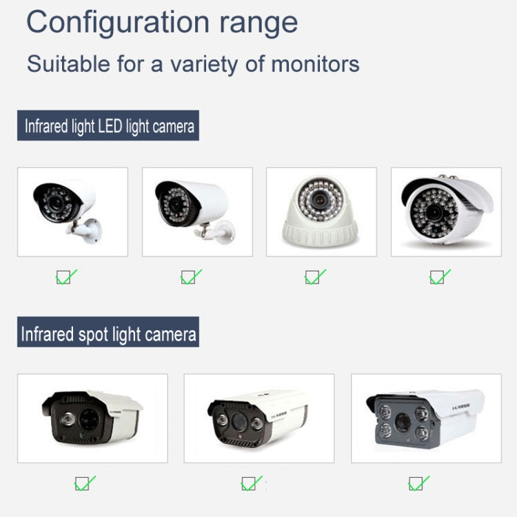 Security Camera 3pcs Aluminum Mounting Bracket, For Hikvision