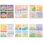 H034 10pcs Tear-off Memo Pad Message Memo Handbook Decorative Stickers — 10 sets Rose Little Prince Series Random