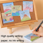 H034 10pcs Tear-off Memo Pad Message Memo Handbook Decorative Stickers — Misty Cloud Peak Series Random