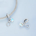 BSC705 S925 Eternal Sisterhood Charm Cracelet Endless Symbols Heart Zirconia Pendant — BSC705